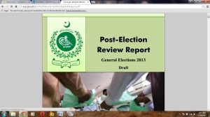 Post Election Review Report by ECP